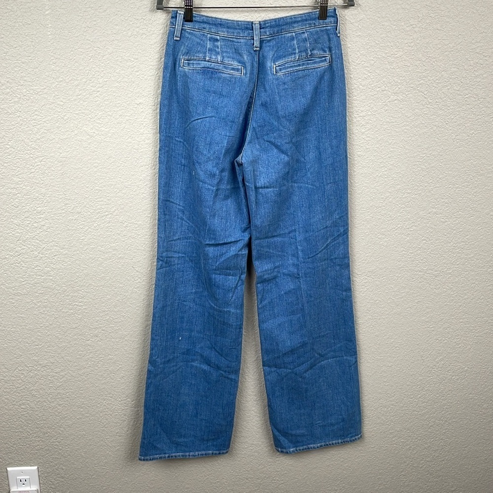 New L’Agence Weston High Rise Wide Leg Trouser Jeans Belize Blue Sz 25 - Picture 5 of 13